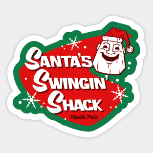 Santa's Swingin' Shack Sticker